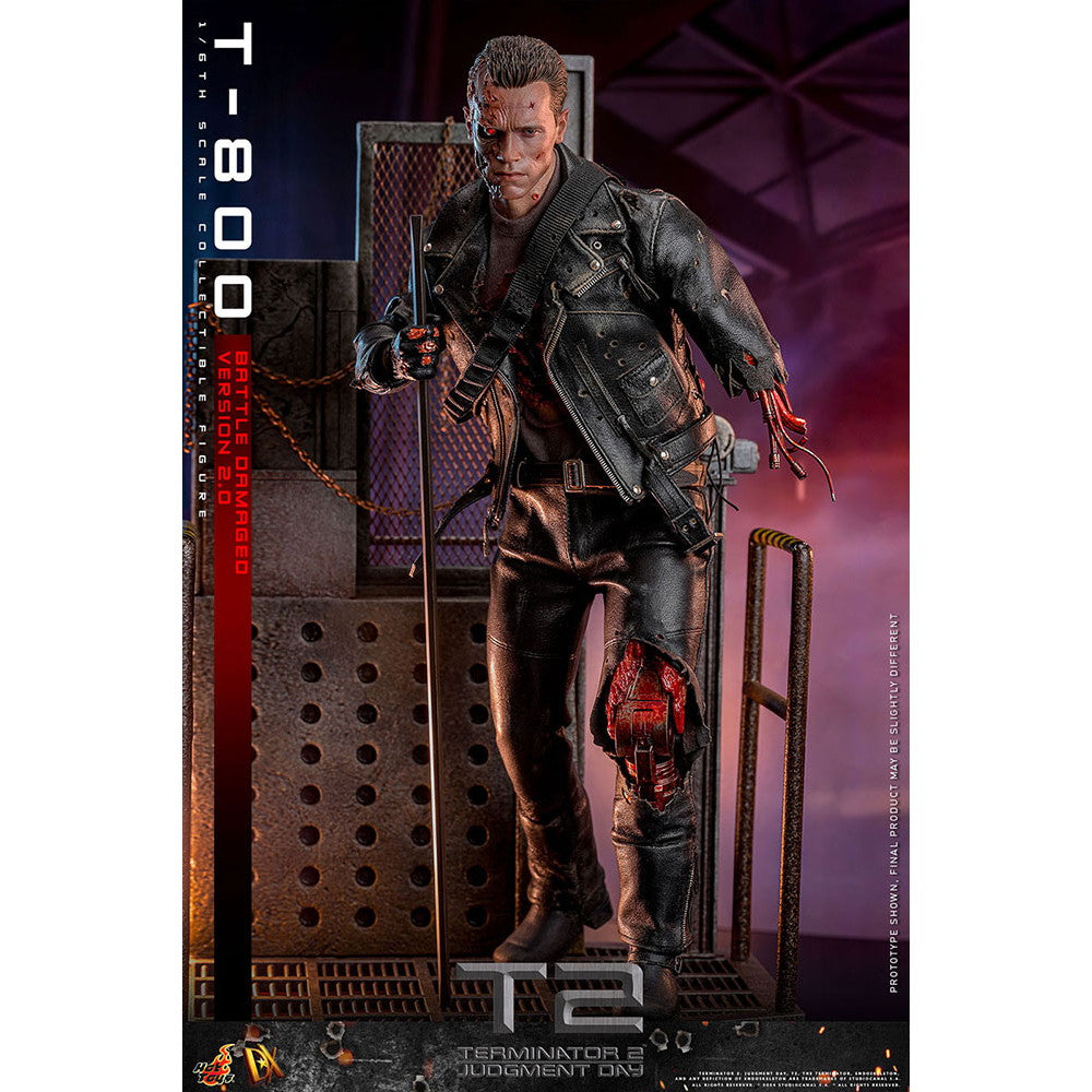 【予約安心出荷】[FIG] ムービー・マスターピース DX T-800(バトルダメージ/2.0版) ターミネーター2 1/6 完成品 可動フィギュア(DX-#46) ホットトイズ(2025年10月)