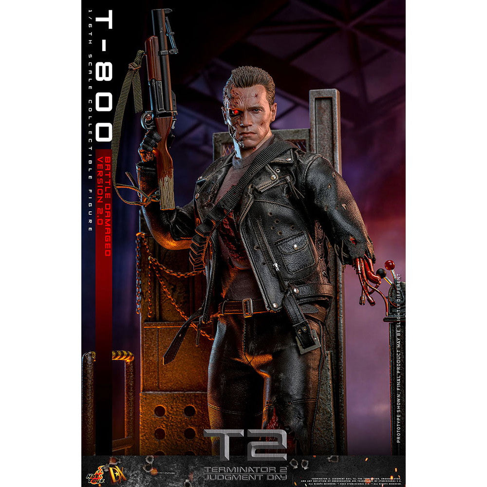 【予約安心出荷】[FIG] ムービー・マスターピース DX T-800(バトルダメージ/2.0版) ターミネーター2 1/6 完成品 可動フィギュア(DX-#46) ホットトイズ(2025年10月)