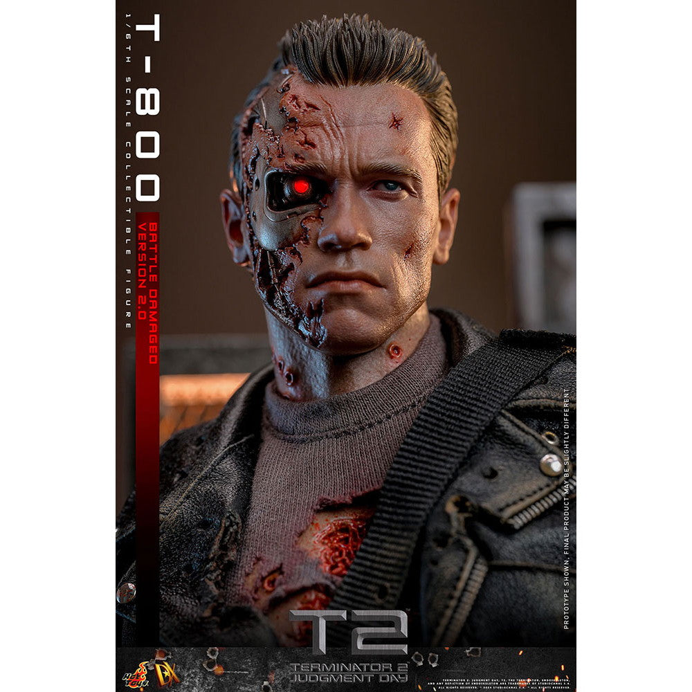 【予約安心出荷】[FIG] ムービー・マスターピース DX T-800(バトルダメージ/2.0版) ターミネーター2 1/6 完成品 可動フィギュア(DX-#46) ホットトイズ(2025年10月)