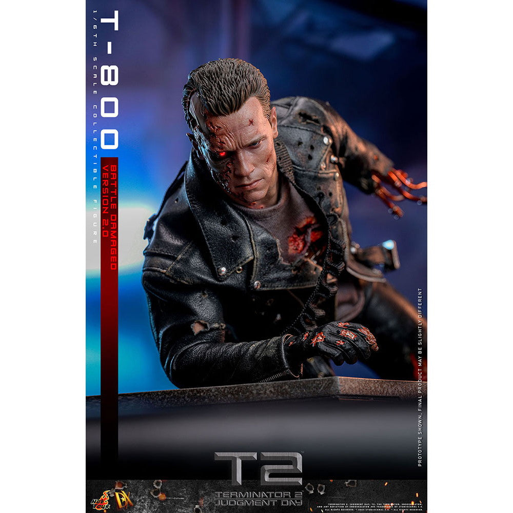 【予約安心出荷】[FIG] ムービー・マスターピース DX T-800(バトルダメージ/2.0版) ターミネーター2 1/6 完成品 可動フィギュア(DX-#46) ホットトイズ(2025年10月)