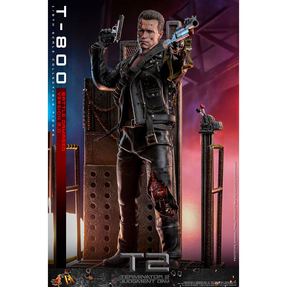 【予約安心出荷】[FIG] ムービー・マスターピース DX T-800(バトルダメージ/2.0版) ターミネーター2 1/6 完成品 可動フィギュア(DX-#46) ホットトイズ(2025年10月)