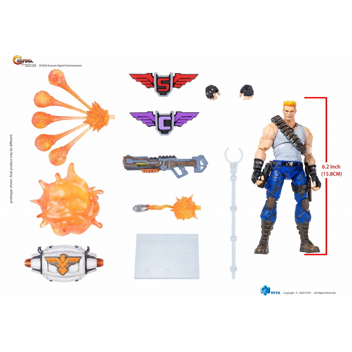 【新品即納】[FIG] エクスクイジット ベーシック ビル・ライザー 魂斗羅 オペレーション ガルガ 1/12 完成品 アクションフィギュア(EBC0319) ハイヤトイズ(20250630)