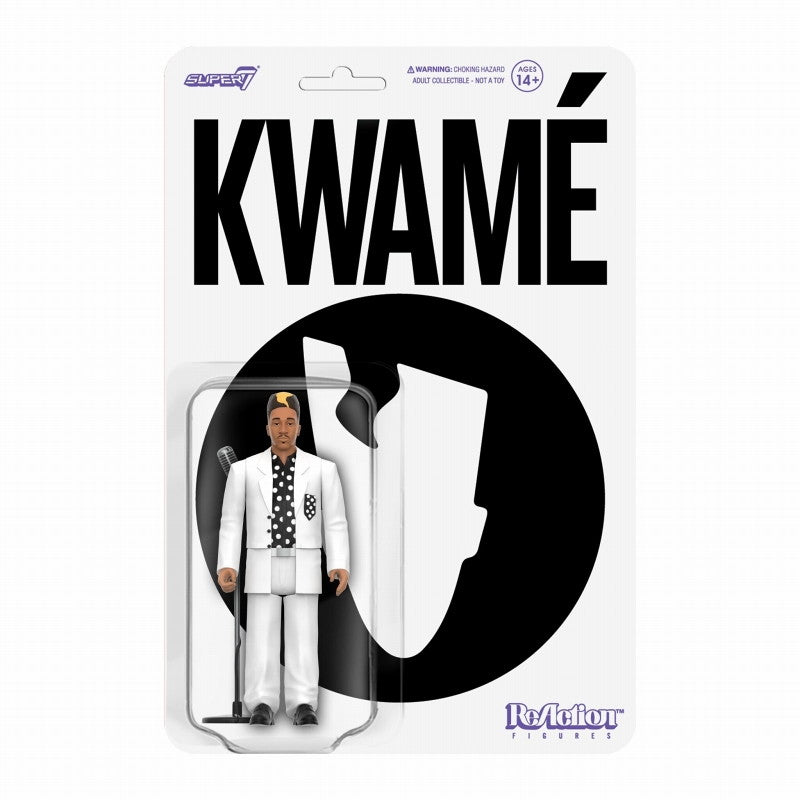 【新品即納】[FIG] リ・アクション KWAME クワメ wave2: ホワイト&ブラック ポルカドット ver. 完成品 可動フィギュア スーパー7(20241130)