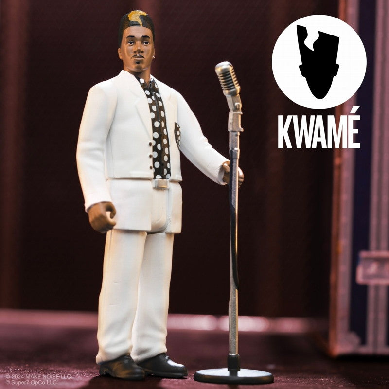 【新品即納】[FIG] リ・アクション KWAME クワメ wave2: ホワイト&ブラック ポルカドット ver. 完成品 可動フィギュア スーパー7(20241130)