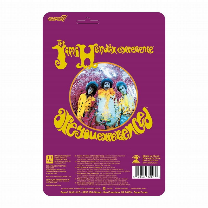 【新品即納】[FIG] リ・アクション JIMI HENDRIX ジミ・ヘンドリックス リバース・アルバムカラーver. 完成品 可動フィギュア スーパー7(20241231)