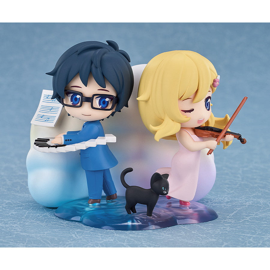 【新品即納】[FIG] Qset+ 宮園かをり&有馬公生(みやぞのかをり&ありまこうせい) 四月は君の嘘 完成品 フィギュア グッドスマイルアーツ上海(20250525)