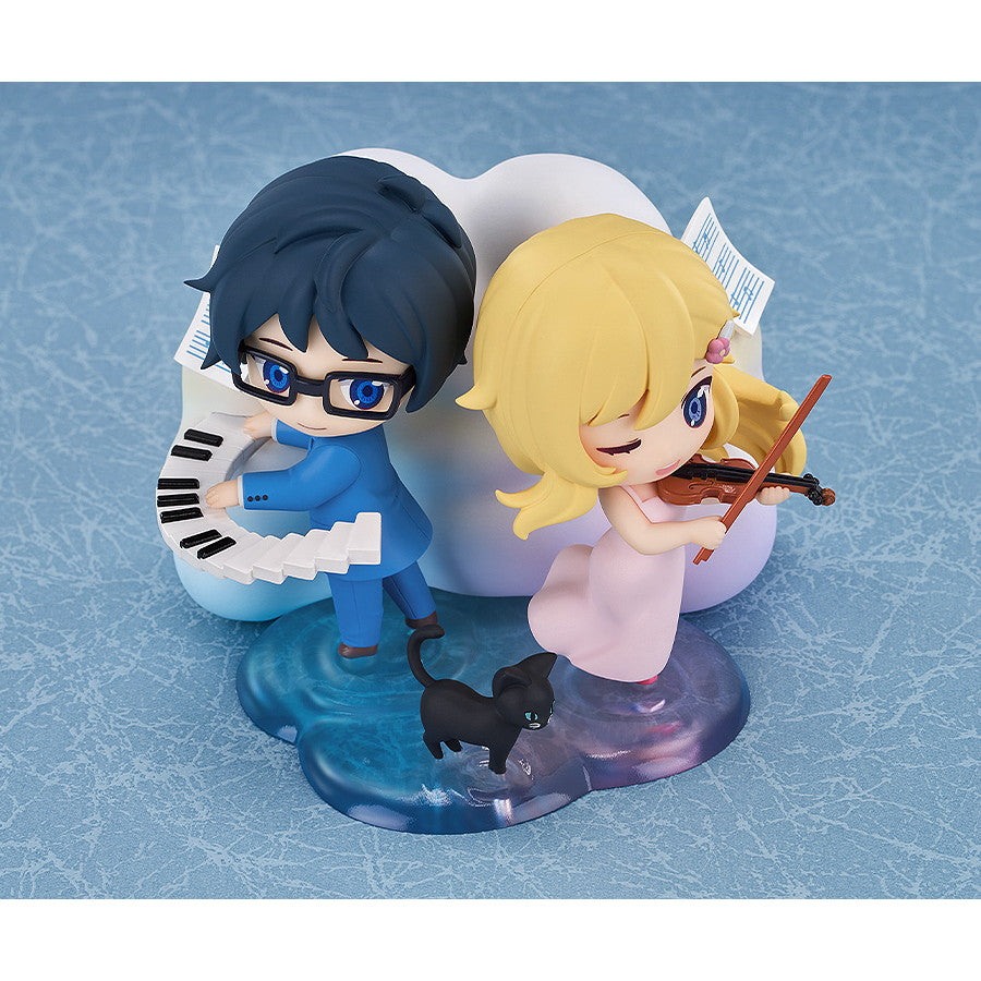【新品即納】[FIG] Qset+ 宮園かをり&有馬公生(みやぞのかをり&ありまこうせい) 四月は君の嘘 完成品 フィギュア グッドスマイルアーツ上海(20250525)