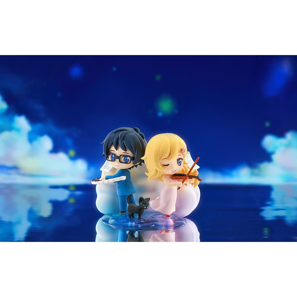 【新品即納】[FIG] Qset+ 宮園かをり&有馬公生(みやぞのかをり&ありまこうせい) 四月は君の嘘 完成品 フィギュア グッドスマイルアーツ上海(20250525)