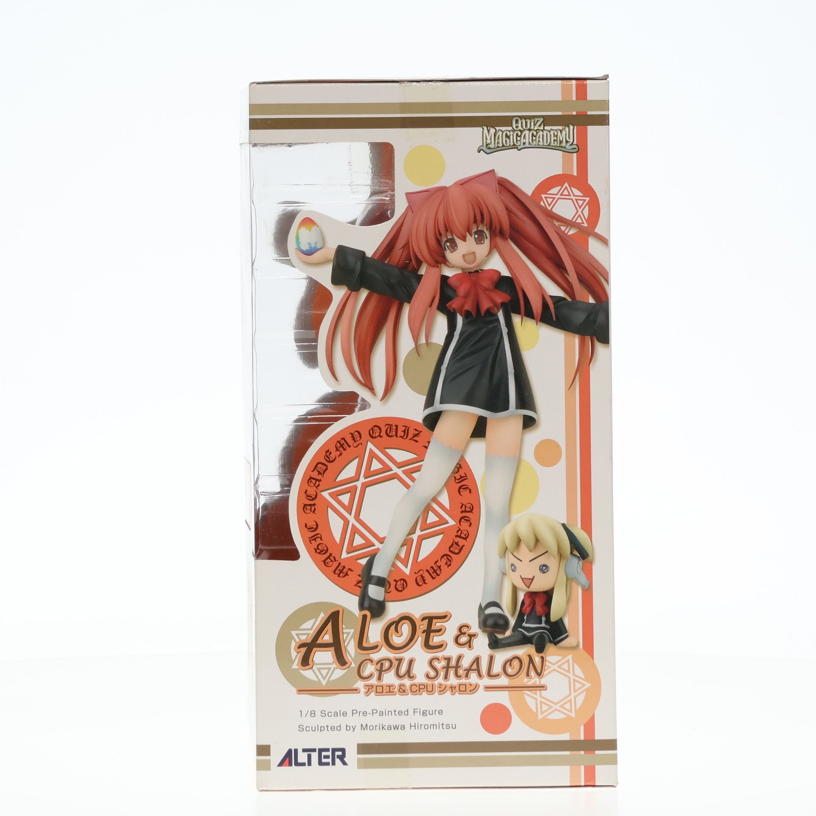 【中古即納】[FIG] ほびーちゃんねる限定 アロエ 賢者Ver.&CPUシャロン( ・ω・`)Ver. クイズマジックアカデミー 1/8 完成品 フィギュア アルター(20070308)