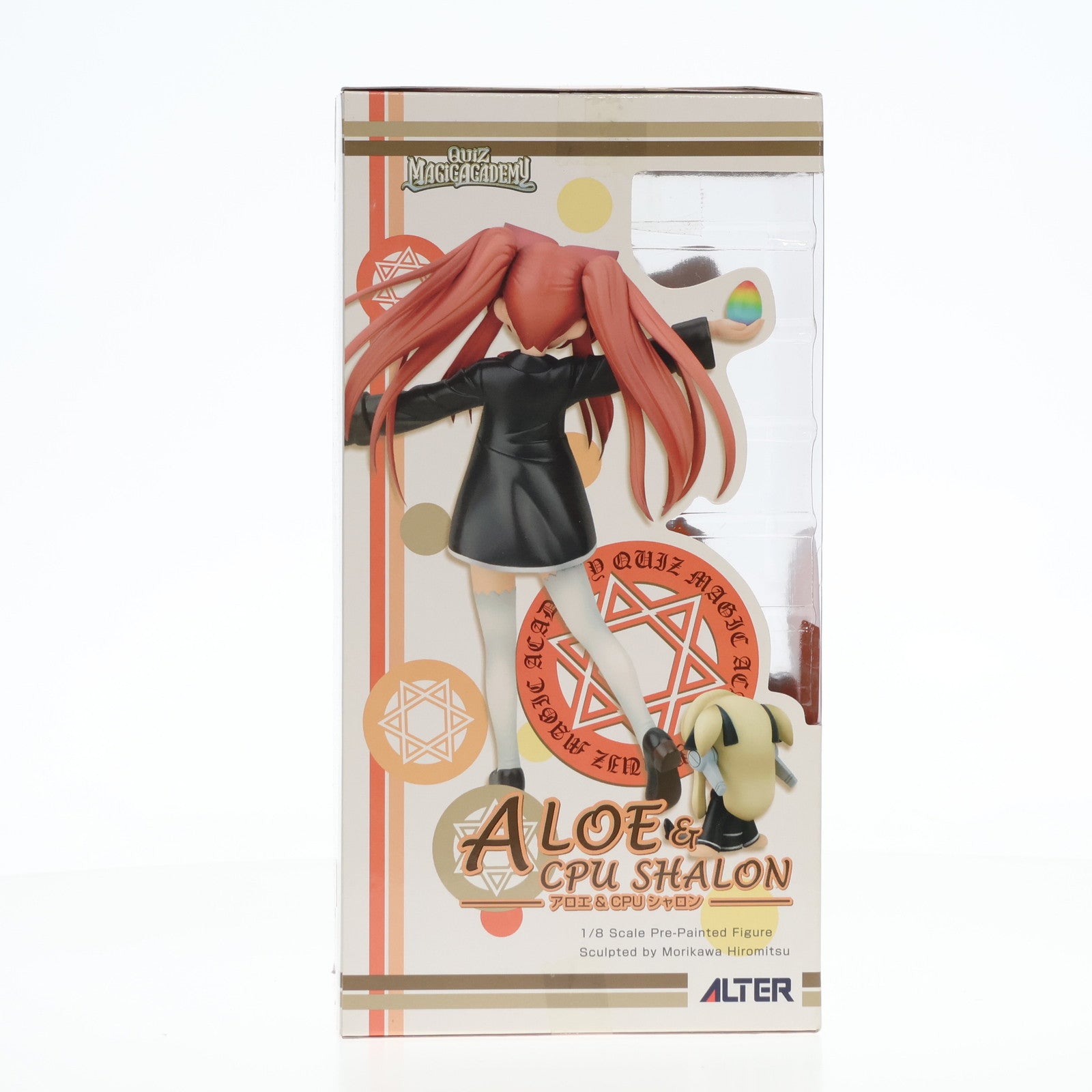 【中古即納】[FIG] ほびーちゃんねる限定 アロエ 賢者Ver.&CPUシャロン( ・ω・`)Ver. クイズマジックアカデミー 1/8 完成品 フィギュア アルター(20070308)