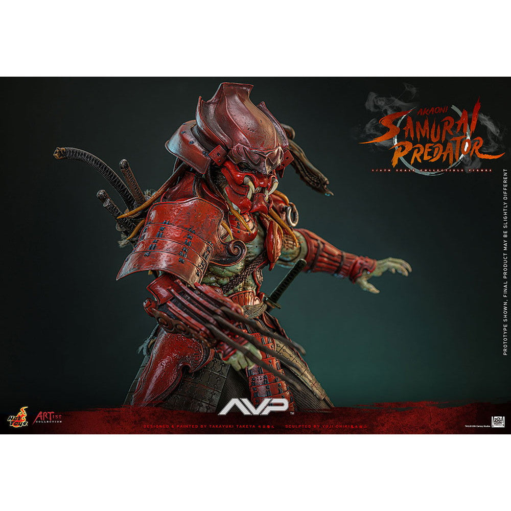 【新品即納】[FIG] アーティスト・コレクション 赤鬼サムライ・プレデター(竹谷隆之×鬼木祐二) エイリアンVS.プレデター 1/6 完成品 可動フィギュア(AC#06) ホットトイズ(20251031)