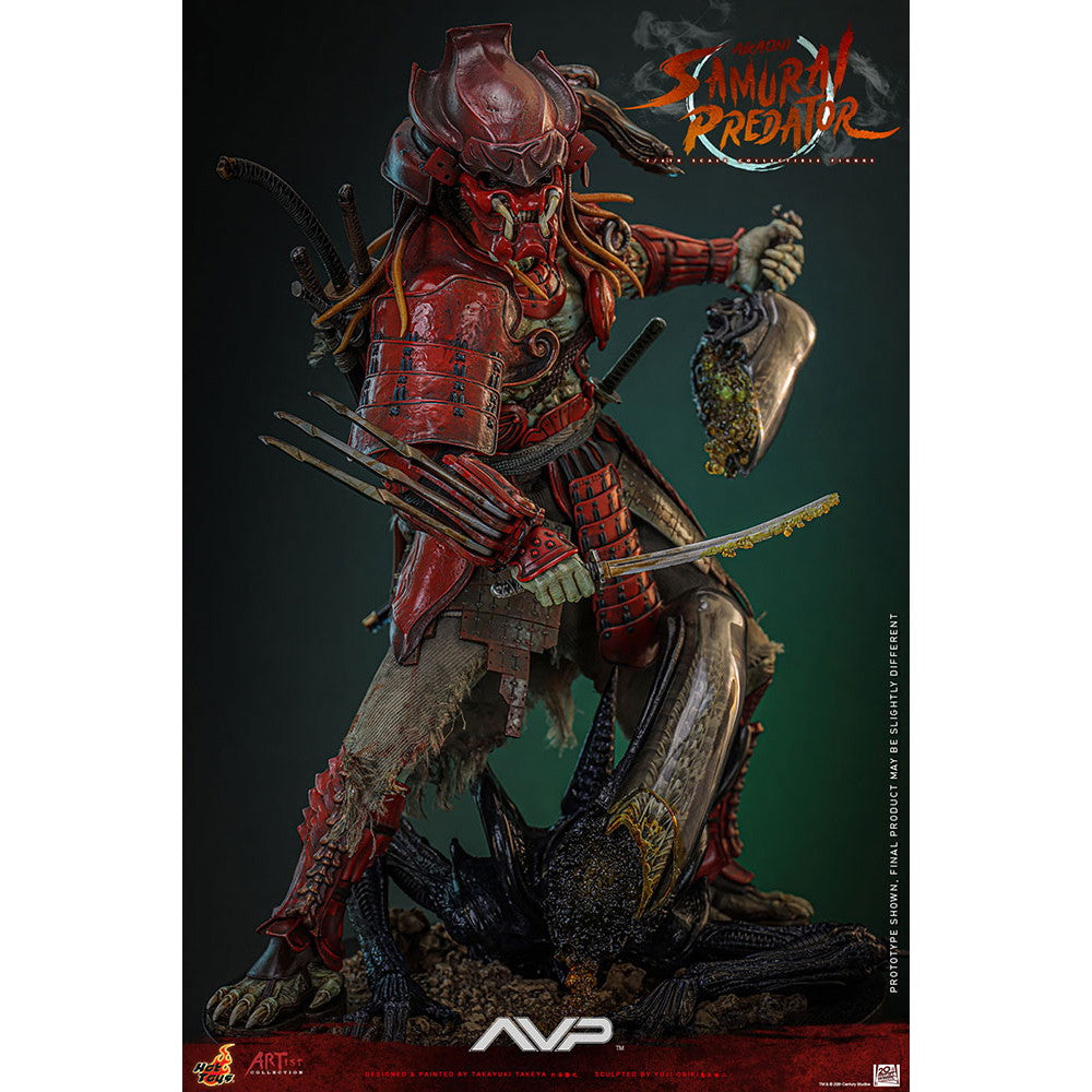 【中古即納】[FIG] アーティスト・コレクション 赤鬼サムライ・プレデター(竹谷隆之×鬼木祐二) エイリアンVS.プレデター 1/6 完成品 可動フィギュア(AC#06) ホットトイズ(20251031)