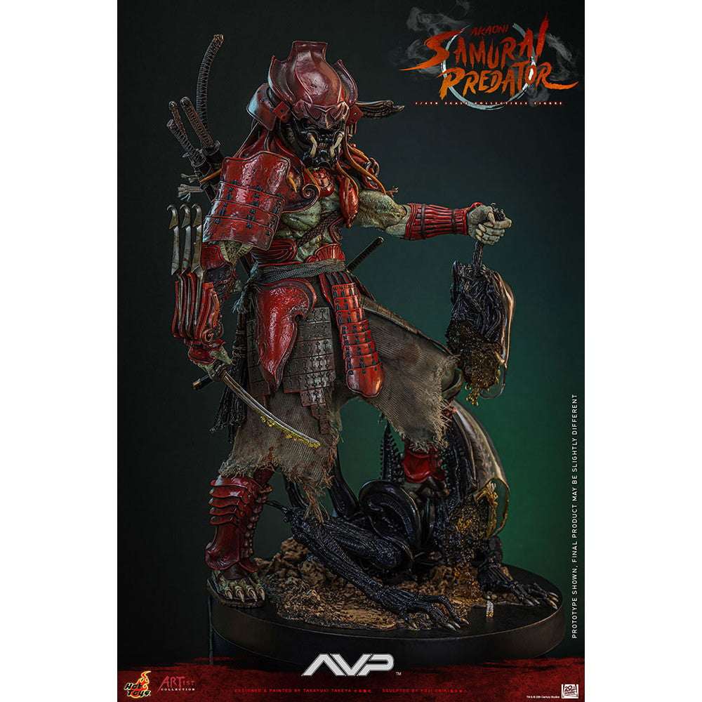 【新品即納】[FIG] アーティスト・コレクション 赤鬼サムライ・プレデター(竹谷隆之×鬼木祐二) エイリアンVS.プレデター 1/6 完成品 可動フィギュア(AC#06) ホットトイズ(20251031)