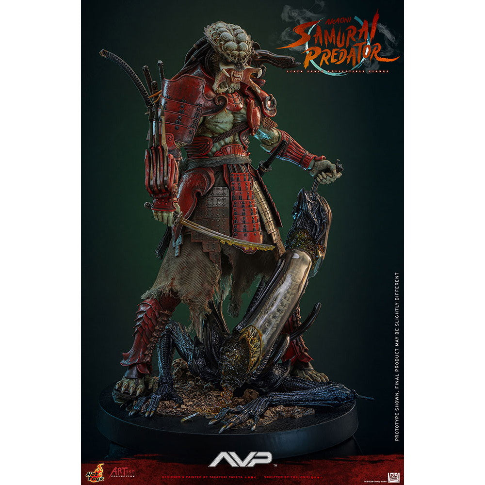 【新品即納】[FIG] アーティスト・コレクション 赤鬼サムライ・プレデター(竹谷隆之×鬼木祐二) エイリアンVS.プレデター 1/6 完成品 可動フィギュア(AC#06) ホットトイズ(20251031)