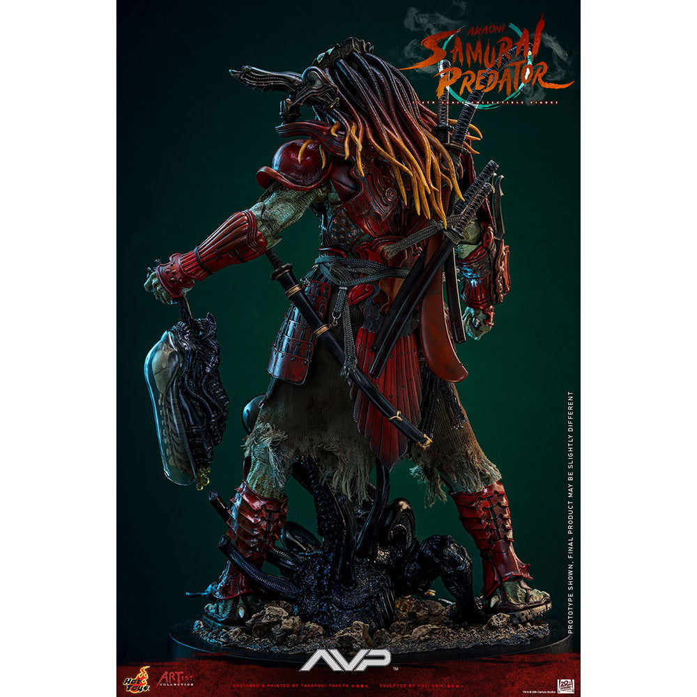 【新品即納】[FIG] アーティスト・コレクション 赤鬼サムライ・プレデター(竹谷隆之×鬼木祐二) エイリアンVS.プレデター 1/6 完成品 可動フィギュア(AC#06) ホットトイズ(20251031)