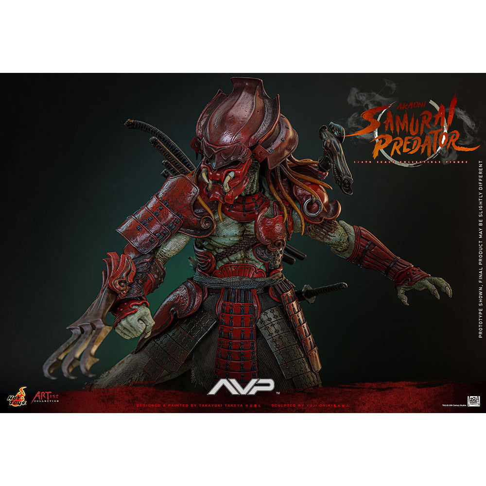 【新品即納】[FIG] アーティスト・コレクション 赤鬼サムライ・プレデター(竹谷隆之×鬼木祐二) エイリアンVS.プレデター 1/6 完成品 可動フィギュア(AC#06) ホットトイズ(20251031)
