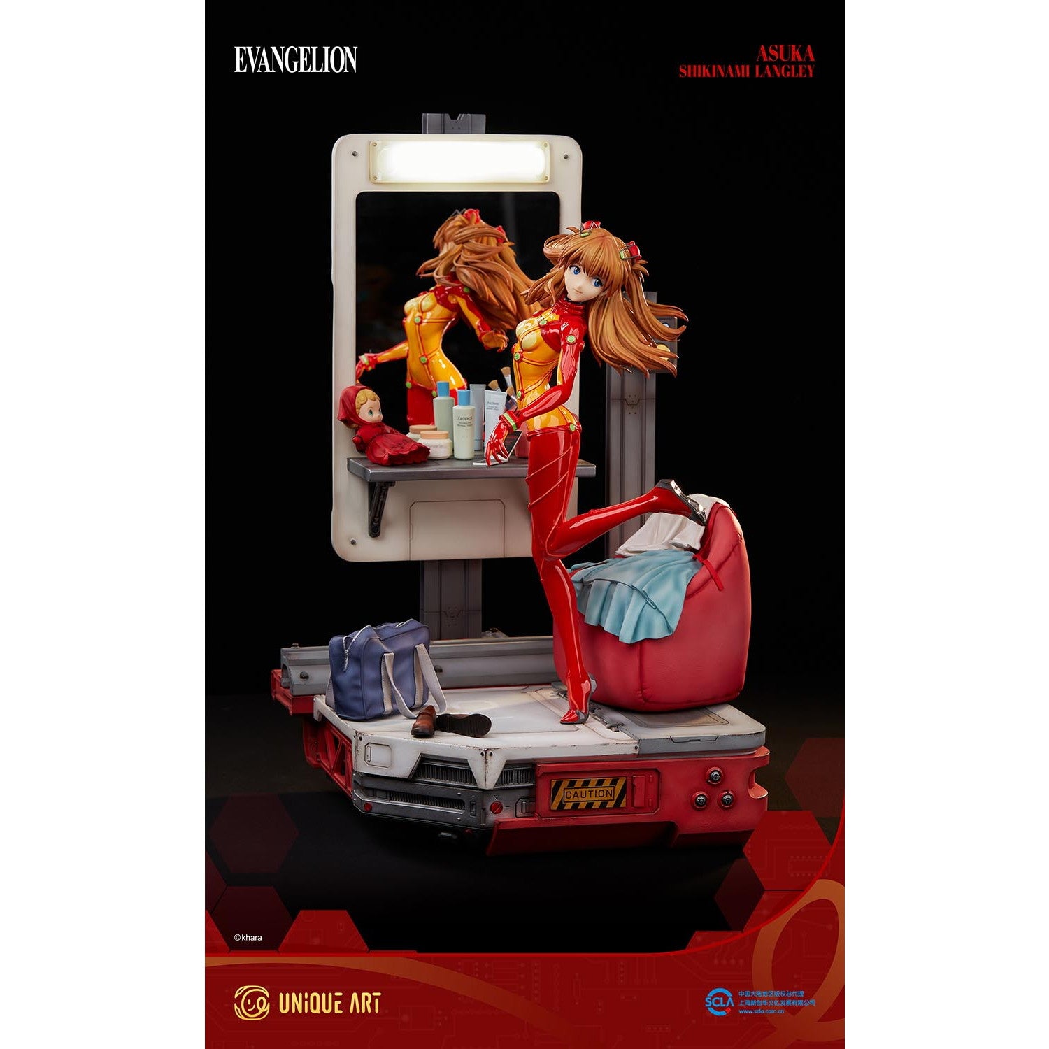 【新品即納】[FIG] 式波・アスカ・ラングレー 収蔵級フィギュア ヱヴァンゲリヲン新劇場版:破 1/4 一部組み立て品 フィギュア ユニークアートスタジオ(20250531)
