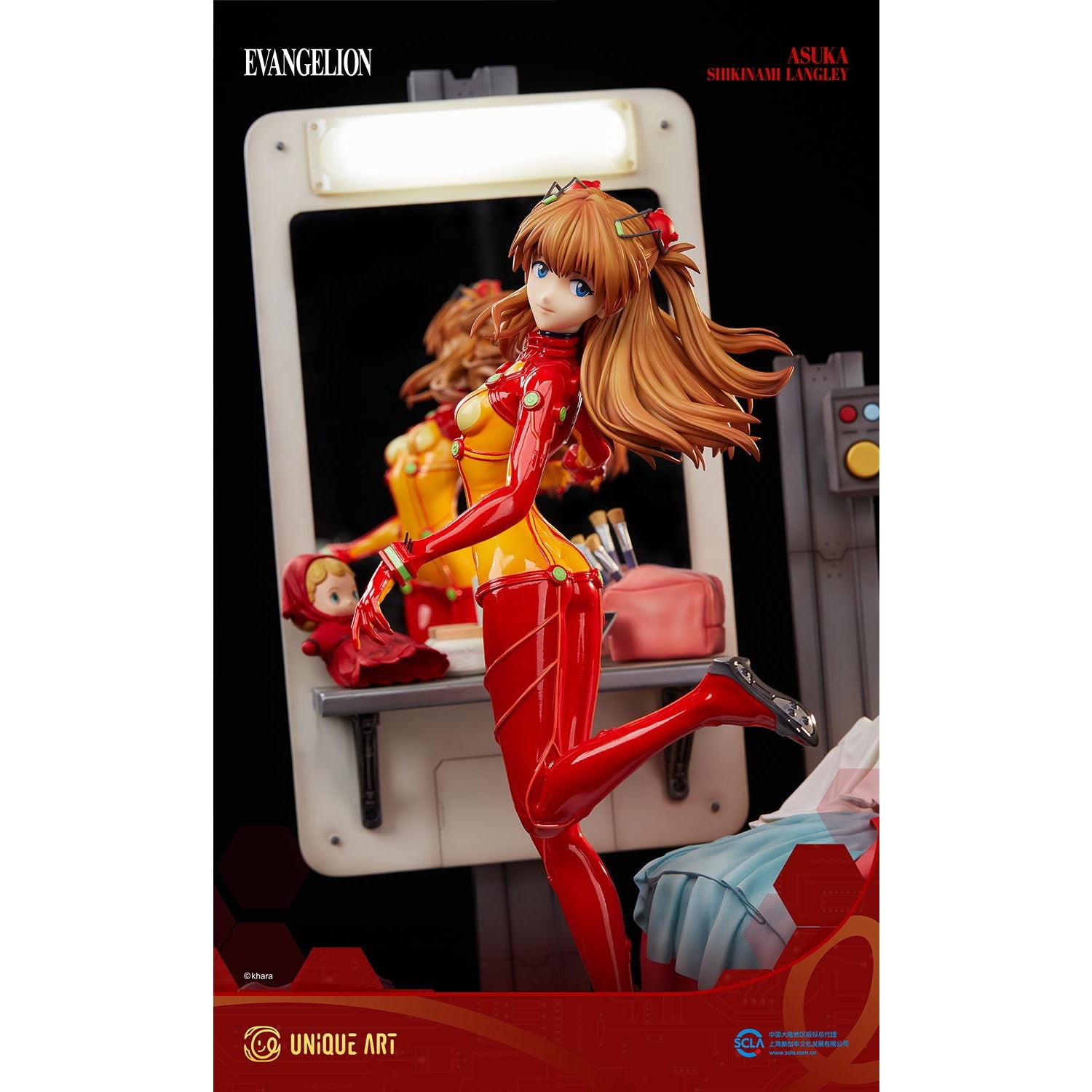 【新品即納】[FIG] 式波・アスカ・ラングレー 収蔵級フィギュア ヱヴァンゲリヲン新劇場版:破 1/4 一部組み立て品 フィギュア ユニークアートスタジオ(20250531)