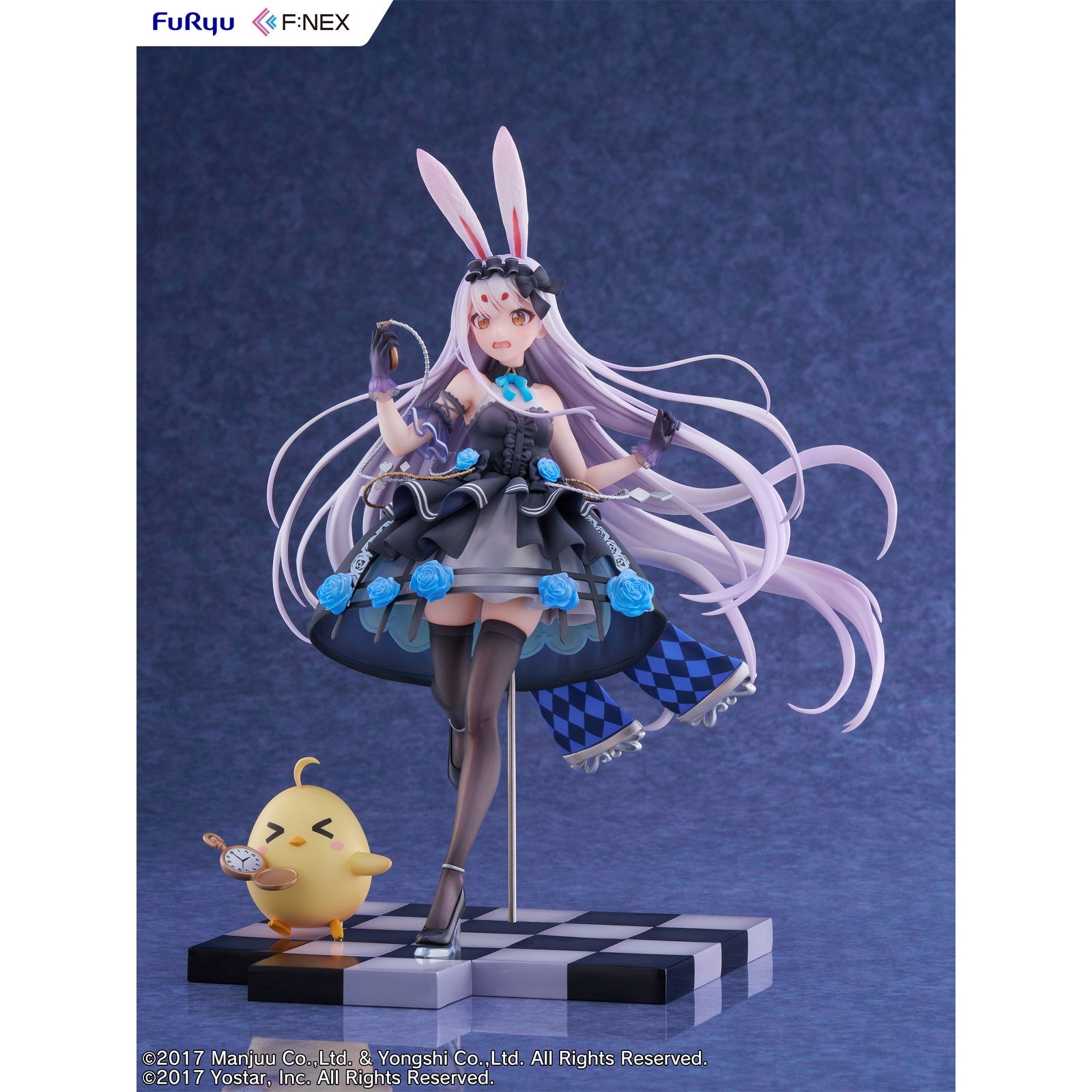 【新品即納】[FIG] 島風(しまかぜ) 不思議の国のホワイトラビット ver. アズールレーン 1/7 完成品 フィギュア(AMU-FNX1095) フリュー(20250808)