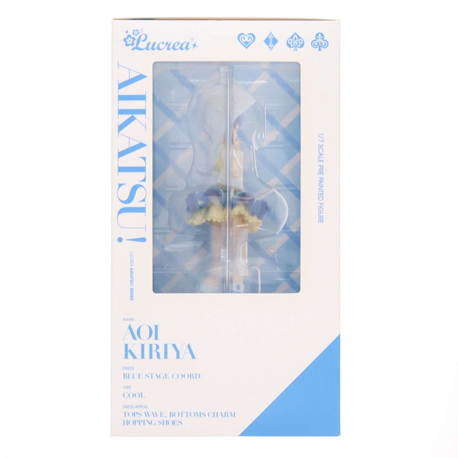 【中古即納】[FIG] プレミアムバンダイ&メガトレショップ限定特典付属 Lucrea(ルクリア) 霧矢あおい(きりやあおい) ブルーステージコーデ アイカツ! 1/7 完成品 フィギュア メガハウス(20200430)