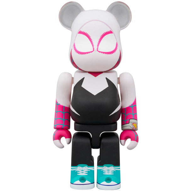 【新品即納】[FIG] BE@RBRICK(ベアブリック) SPIDER-MAN(Miles Morales) & SPIDER-GWEN(スパイダーマン マイルズ・モラレス&スパイダーグウェン) 2PCS SET スパイダーマン:アクロス・ザ・スパイダーバース 完成品 可動フィギュア メディコム・トイ(20250427)