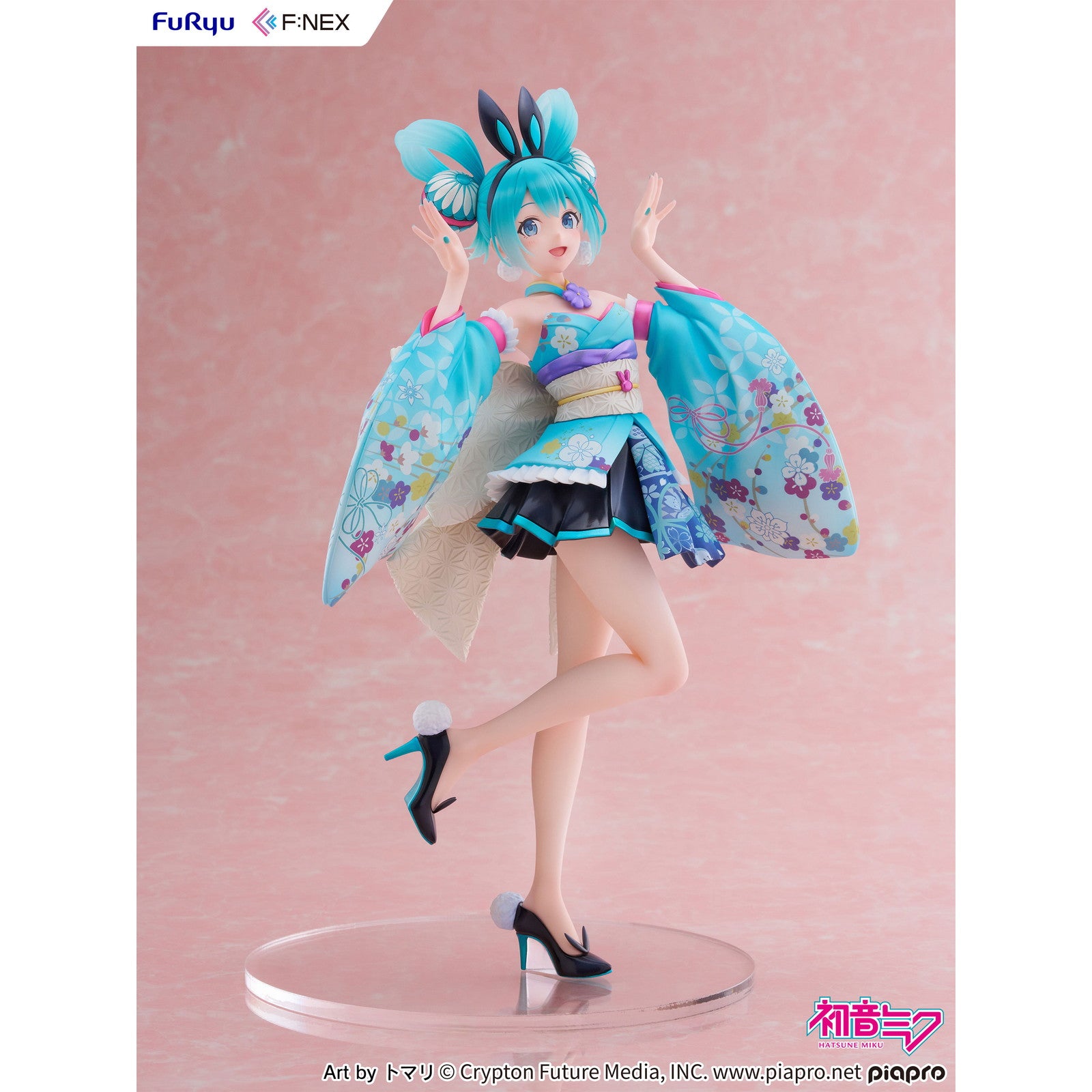 【中古即納】[FIG] 初音ミク -和バニー- キャラクター・ボーカル・シリーズ01 初音ミク 1/7 完成品 フィギュア(AMU-FNX1131) フリュー(20250906)