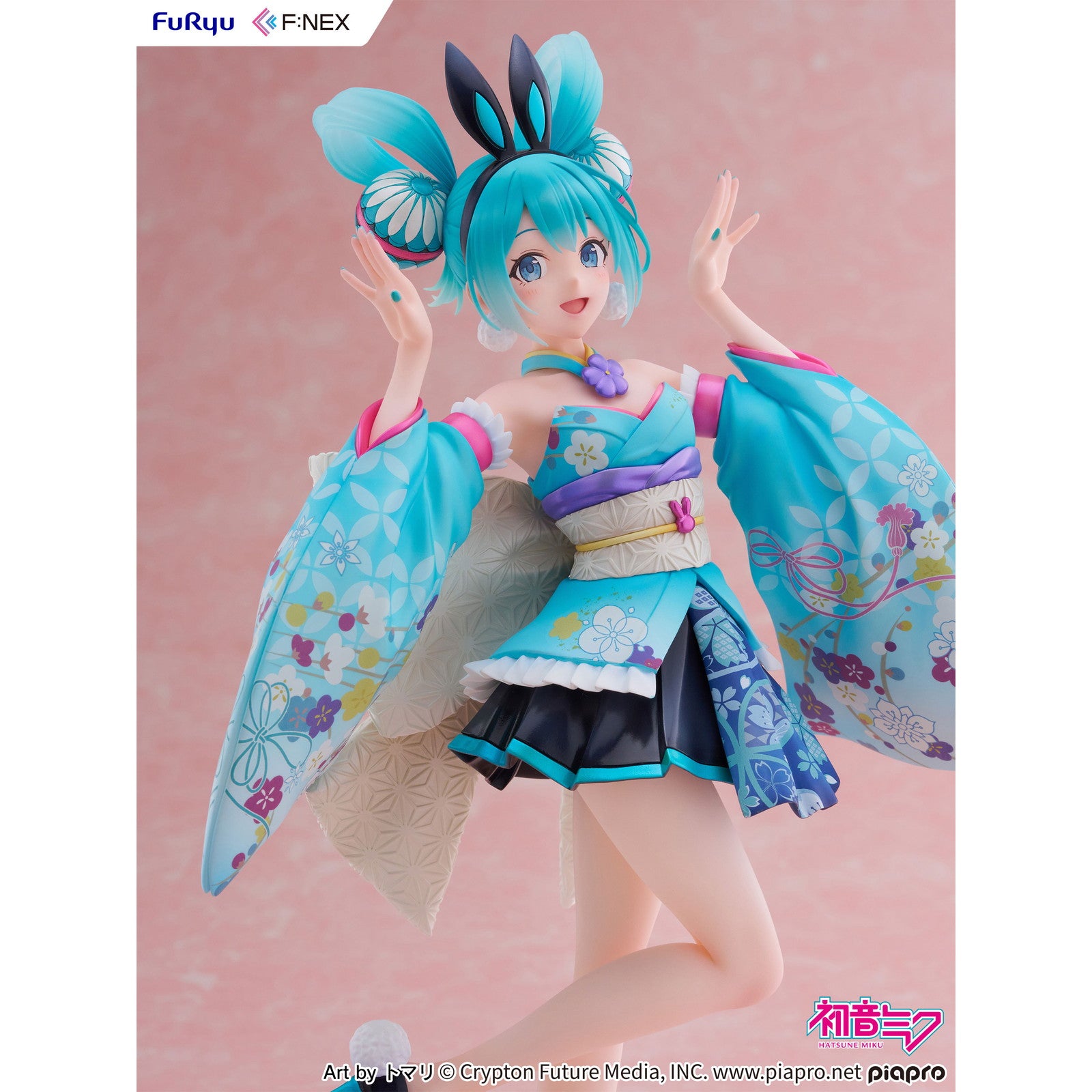 【中古即納】[FIG] 初音ミク -和バニー- キャラクター・ボーカル・シリーズ01 初音ミク 1/7 完成品 フィギュア(AMU-FNX1131) フリュー(20250906)