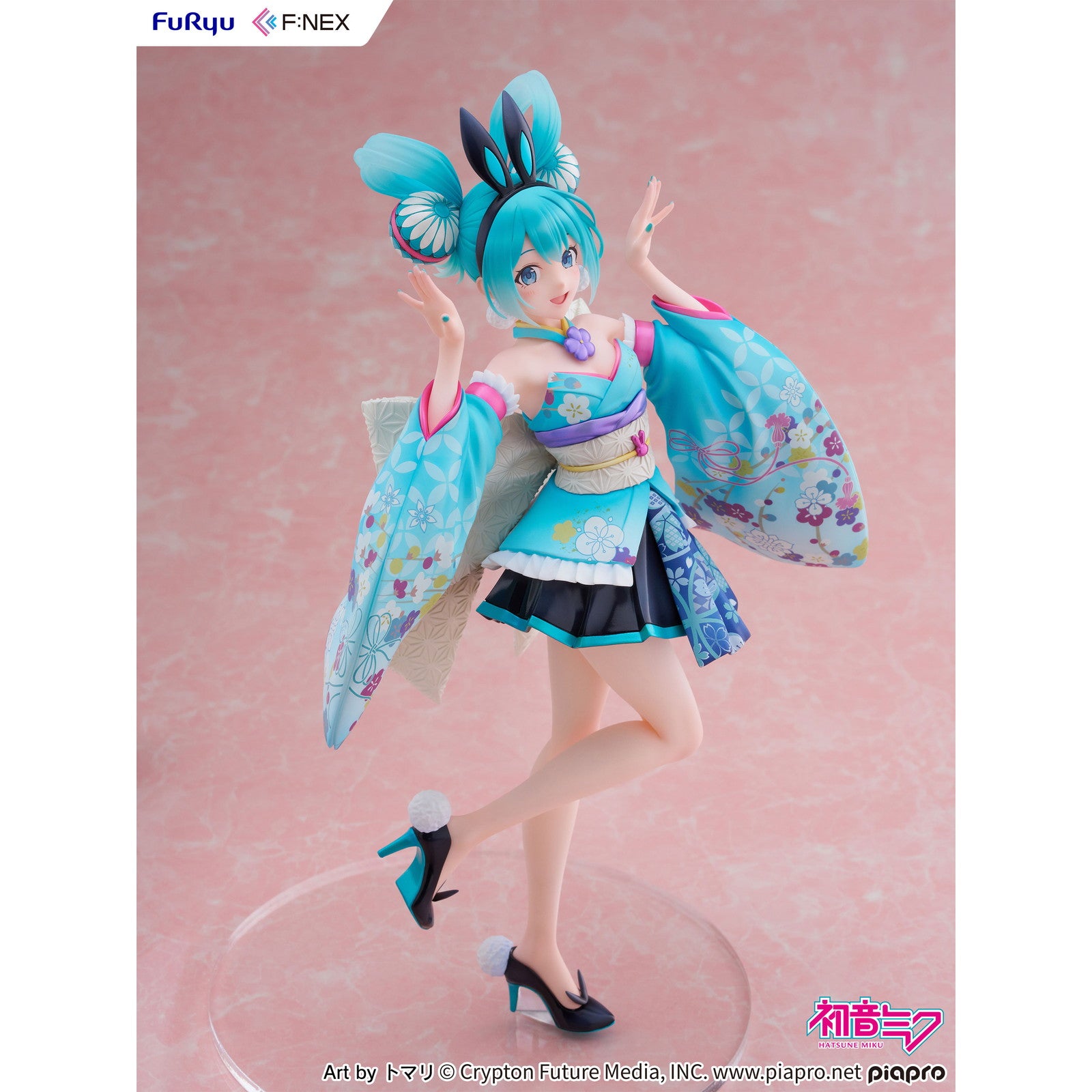 【中古即納】[FIG] 初音ミク -和バニー- キャラクター・ボーカル・シリーズ01 初音ミク 1/7 完成品 フィギュア(AMU-FNX1131) フリュー(20250906)