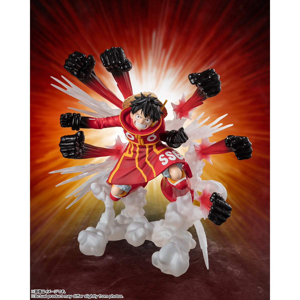 【中古即納】[FIG] フィギュアーツZERO [超激戦]モンキー・D・ルフィ -ゴムゴムの鷹銃乱打- ONE PIECE(ワンピース) 完成品 フィギュア バンダイスピリッツ(20250419)
