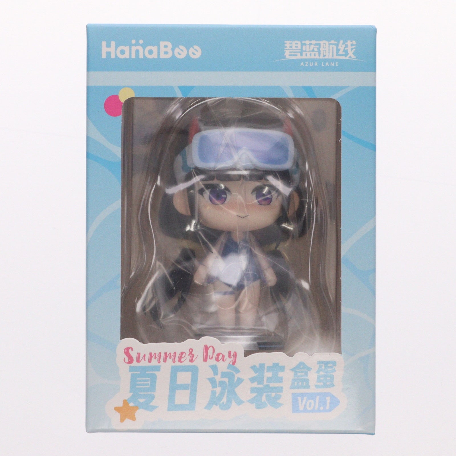 【中古即納】[FIG] クリアカード付属 能代(のしろ) アズールレーン サマー水着 完成品 デフォルメフィギュア Vol.1 HanaBee(ハナビー)(20250731)