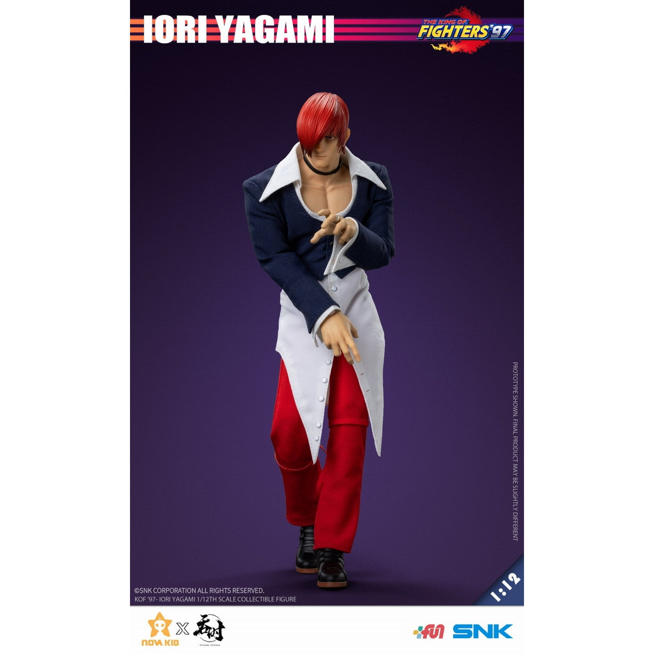 【新品即納】[FIG] 八神庵(やがみいおり) THE KING OF FIGHTERS '97(ザ・キング・オブ・ファイターズ97) 1/12 完成品 アクションフィギュア タンシスタジオ(20250331)