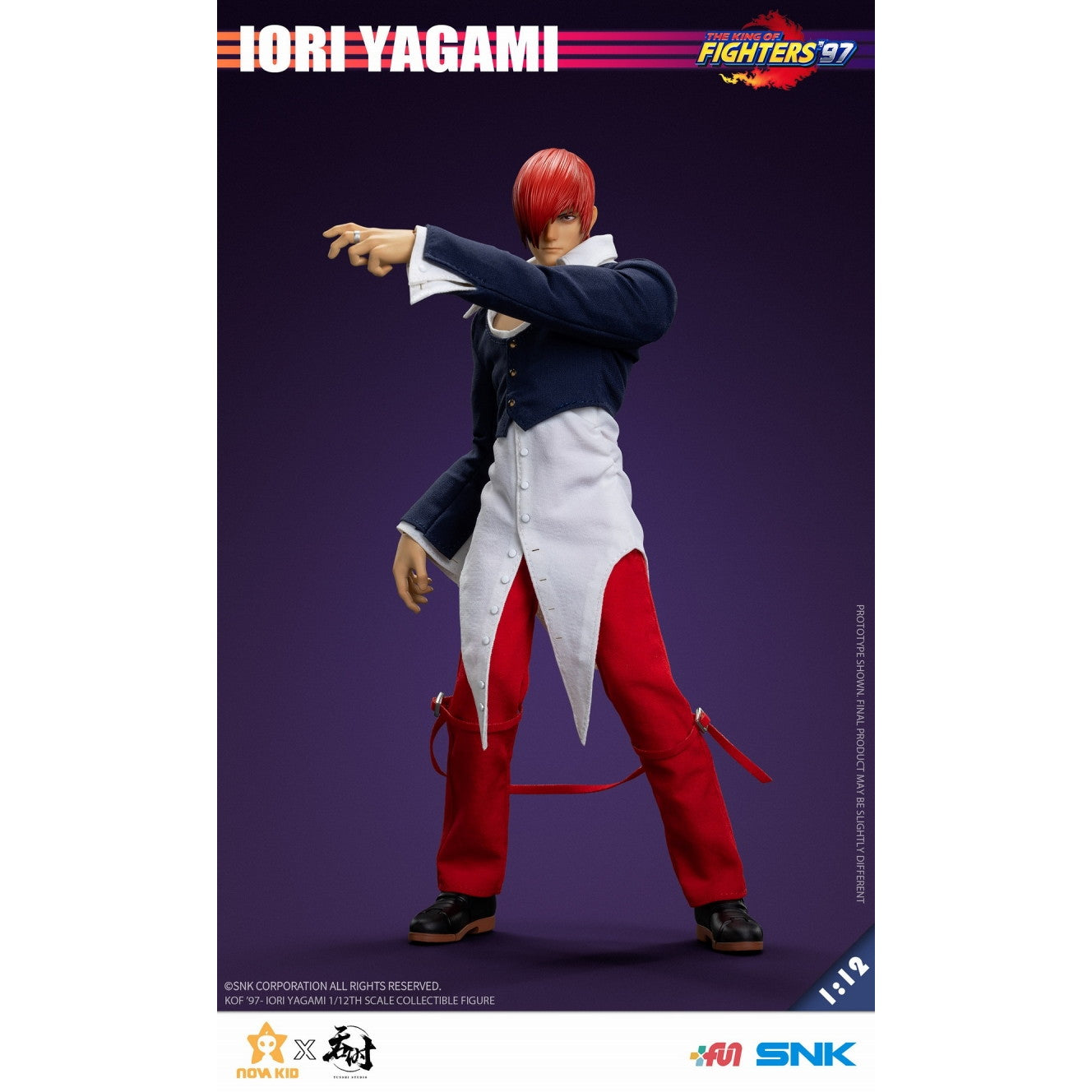 【新品即納】[FIG] 八神庵(やがみいおり) THE KING OF FIGHTERS '97(ザ・キング・オブ・ファイターズ97) 1/12 完成品 アクションフィギュア タンシスタジオ(20250331)