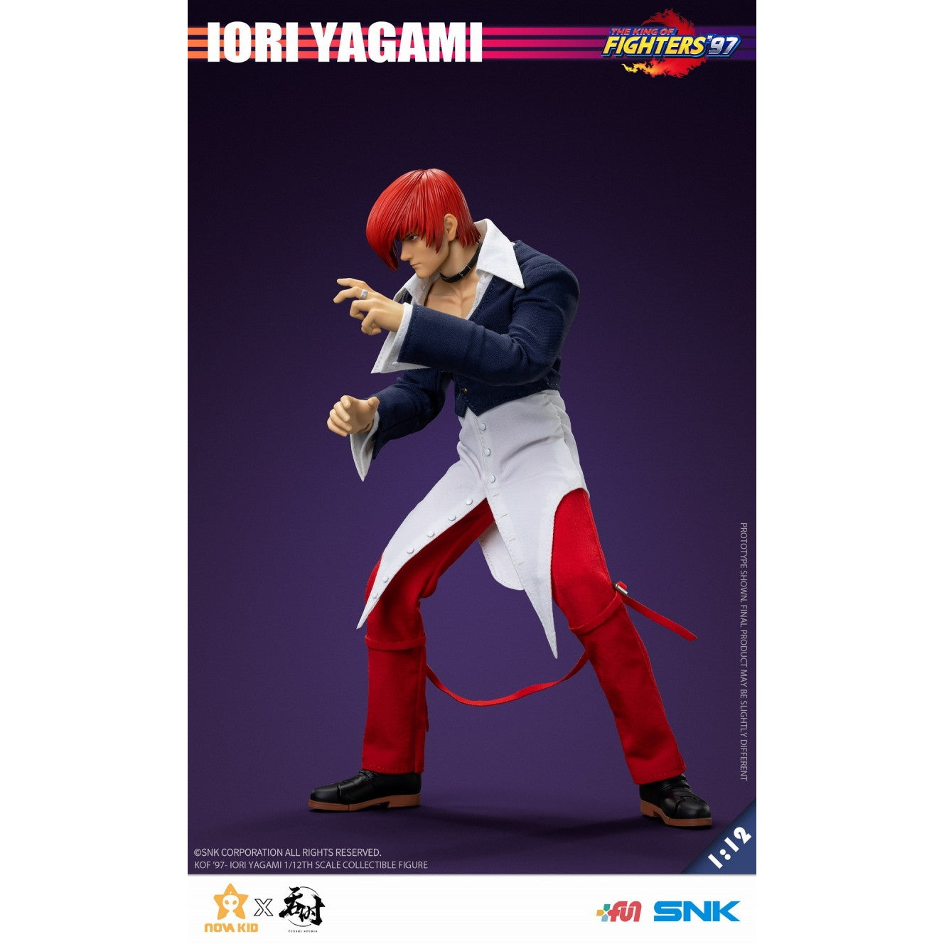【新品即納】[FIG] 八神庵(やがみいおり) THE KING OF FIGHTERS '97(ザ・キング・オブ・ファイターズ97) 1/12 完成品 アクションフィギュア タンシスタジオ(20250331)