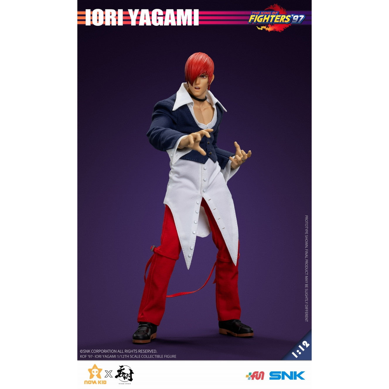 【新品即納】[FIG] 八神庵(やがみいおり) THE KING OF FIGHTERS '97(ザ・キング・オブ・ファイターズ97) 1/12 完成品 アクションフィギュア タンシスタジオ(20250331)