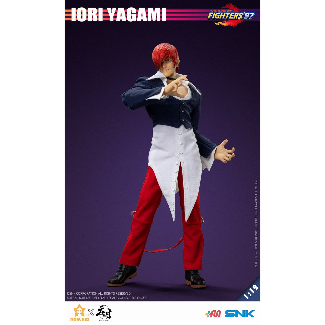 【新品即納】[FIG] 八神庵(やがみいおり) THE KING OF FIGHTERS '97(ザ・キング・オブ・ファイターズ97) 1/12 完成品 アクションフィギュア タンシスタジオ(20250331)