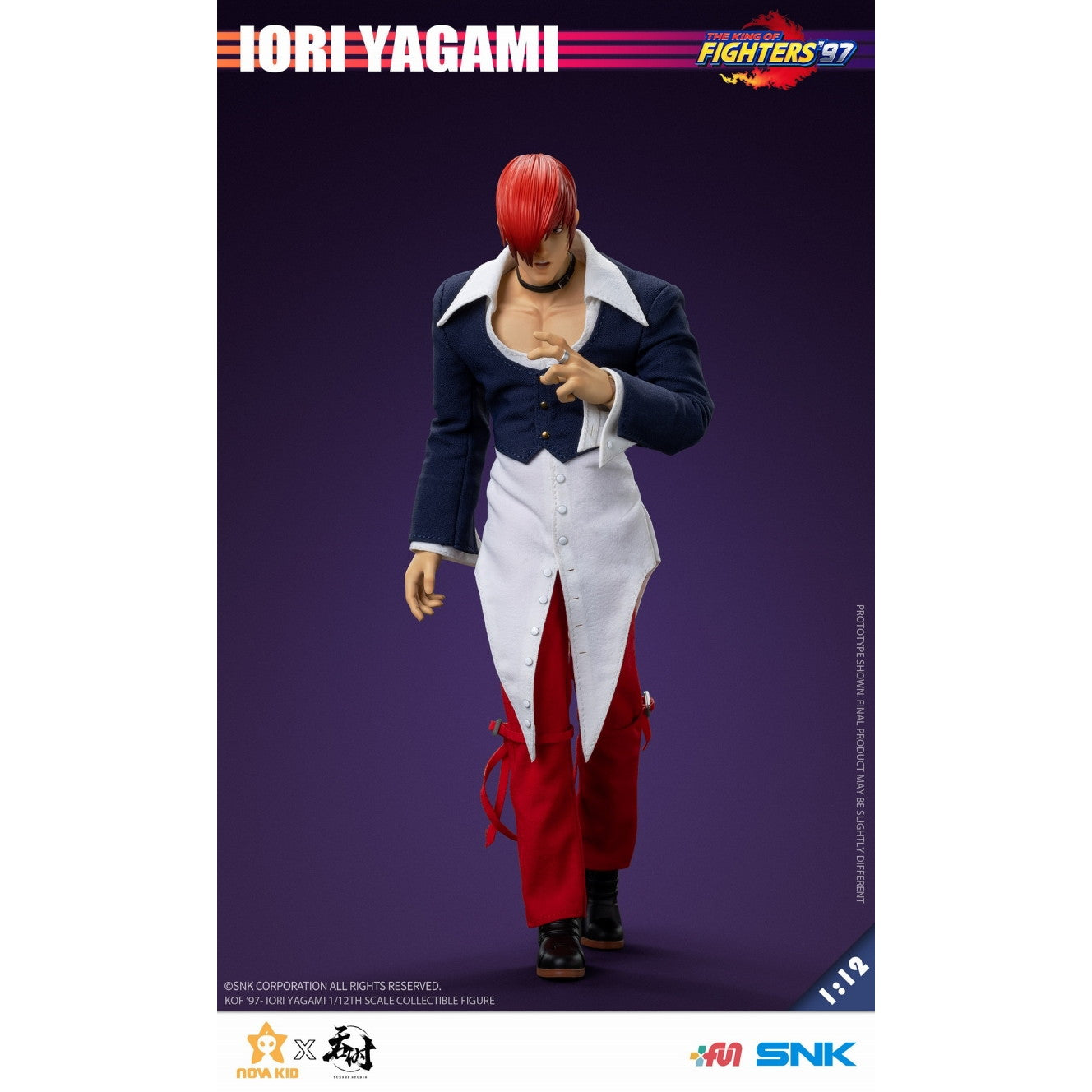 【新品即納】[FIG] 八神庵(やがみいおり) THE KING OF FIGHTERS '97(ザ・キング・オブ・ファイターズ97) 1/12 完成品 アクションフィギュア タンシスタジオ(20250331)