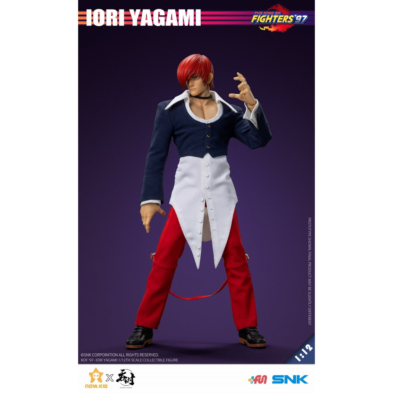 【新品即納】[FIG] 八神庵(やがみいおり) THE KING OF FIGHTERS '97(ザ・キング・オブ・ファイターズ97) 1/12 完成品 アクションフィギュア タンシスタジオ(20250331)