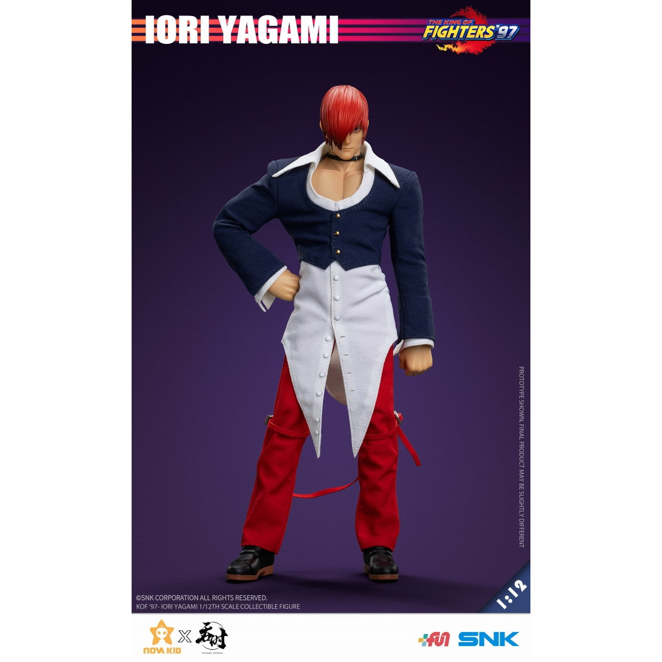 【新品即納】[FIG] 八神庵(やがみいおり) THE KING OF FIGHTERS '97(ザ・キング・オブ・ファイターズ97) 1/12 完成品 アクションフィギュア タンシスタジオ(20250331)
