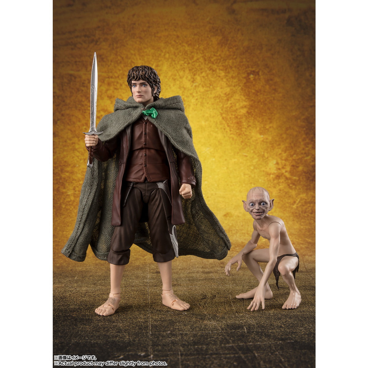 【中古即納】[FIG] S.H.Figuarts(フィギュアーツ) フロド・バギンズ&ゴラム(ロード・オブ・ザ・リング) 完成品 可動フィギュア バンダイスピリッツ(20250524)
