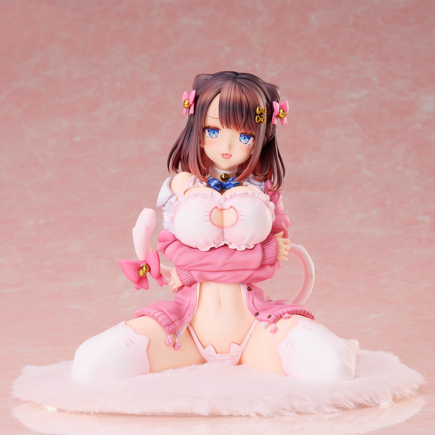 【新品即納】[FIG] リボンヘアピンちゃん(猫りん堂イラスト) カットイラスト 完成品 フィギュア ユニオンクリエイティブ(20250831)