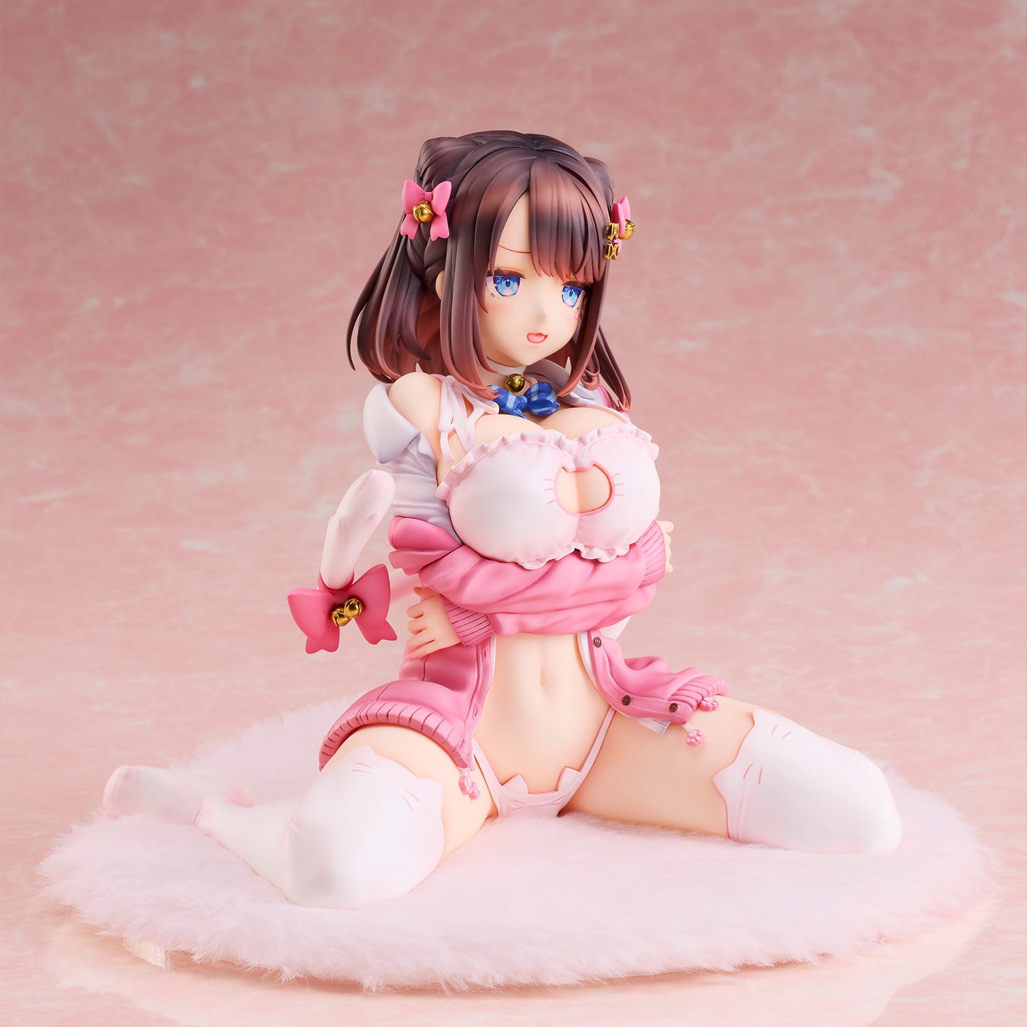 【新品即納】[FIG] リボンヘアピンちゃん(猫りん堂イラスト) カットイラスト 完成品 フィギュア ユニオンクリエイティブ(20250831)