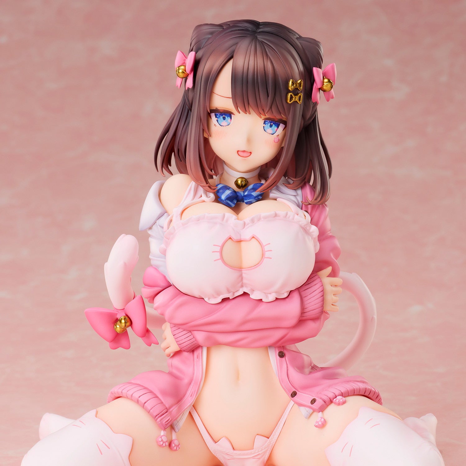 【新品即納】[FIG] リボンヘアピンちゃん(猫りん堂イラスト) カットイラスト 完成品 フィギュア ユニオンクリエイティブ(20250831)