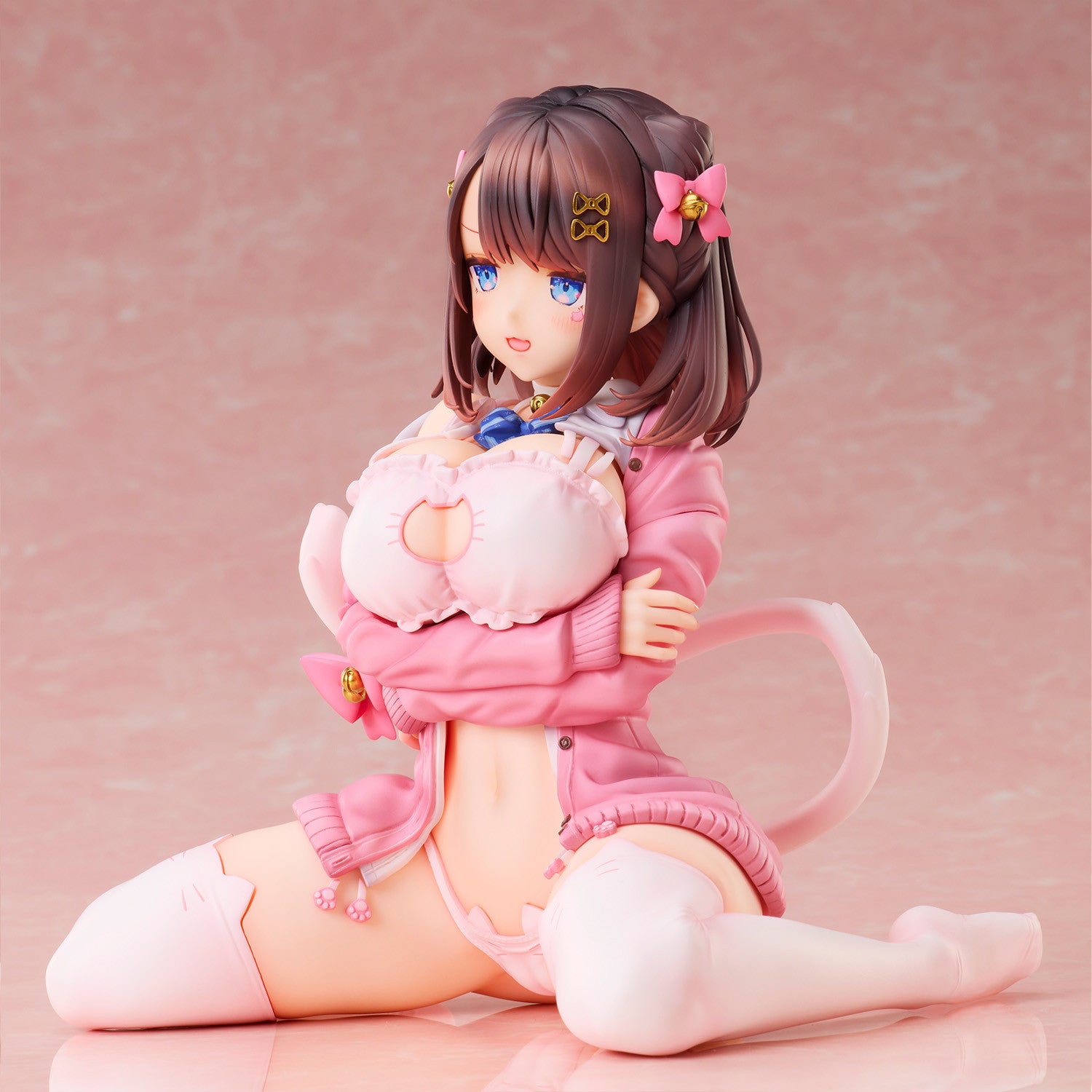 【新品即納】[FIG] リボンヘアピンちゃん(猫りん堂イラスト) カットイラスト 完成品 フィギュア ユニオンクリエイティブ(20250831)