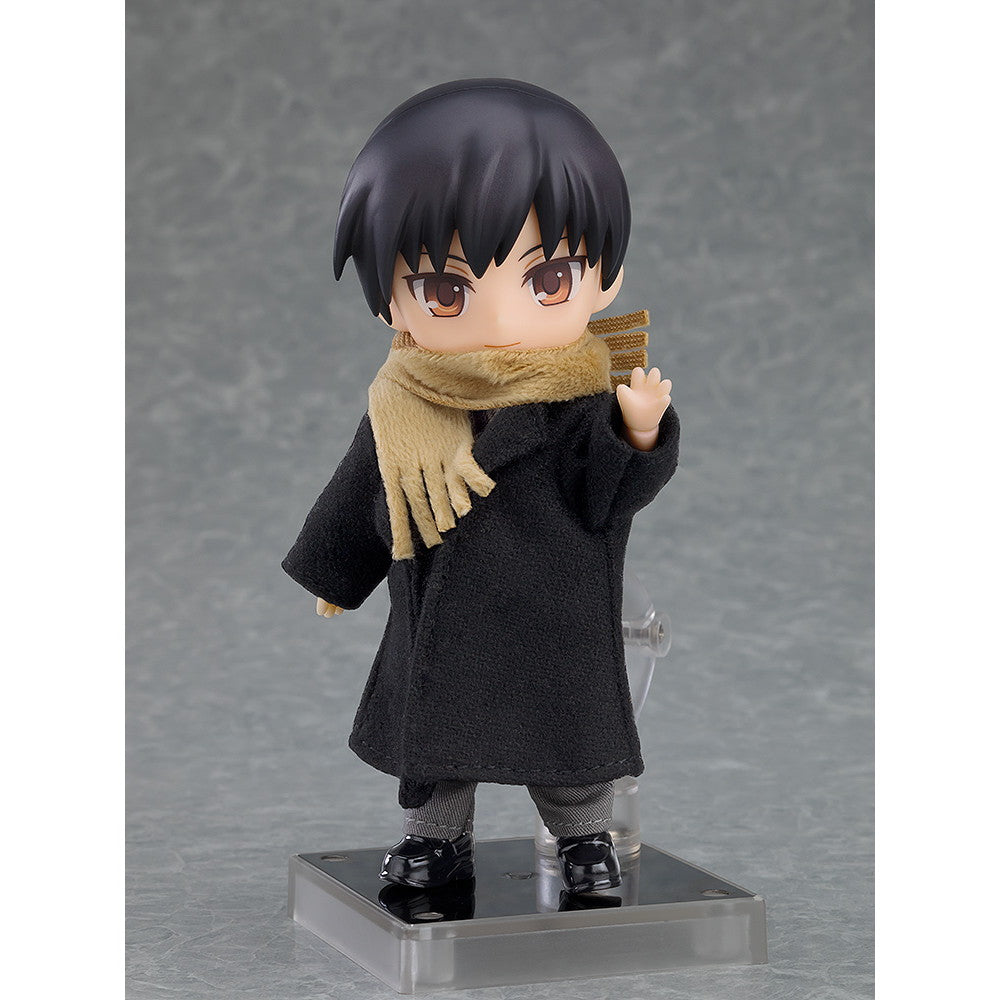 【新品即納】[FIG] ねんどろいどどーる おようふくセット コート&マフラー(ブラック) フィギュア用アクセサリ グッドスマイルカンパニー(20250529)