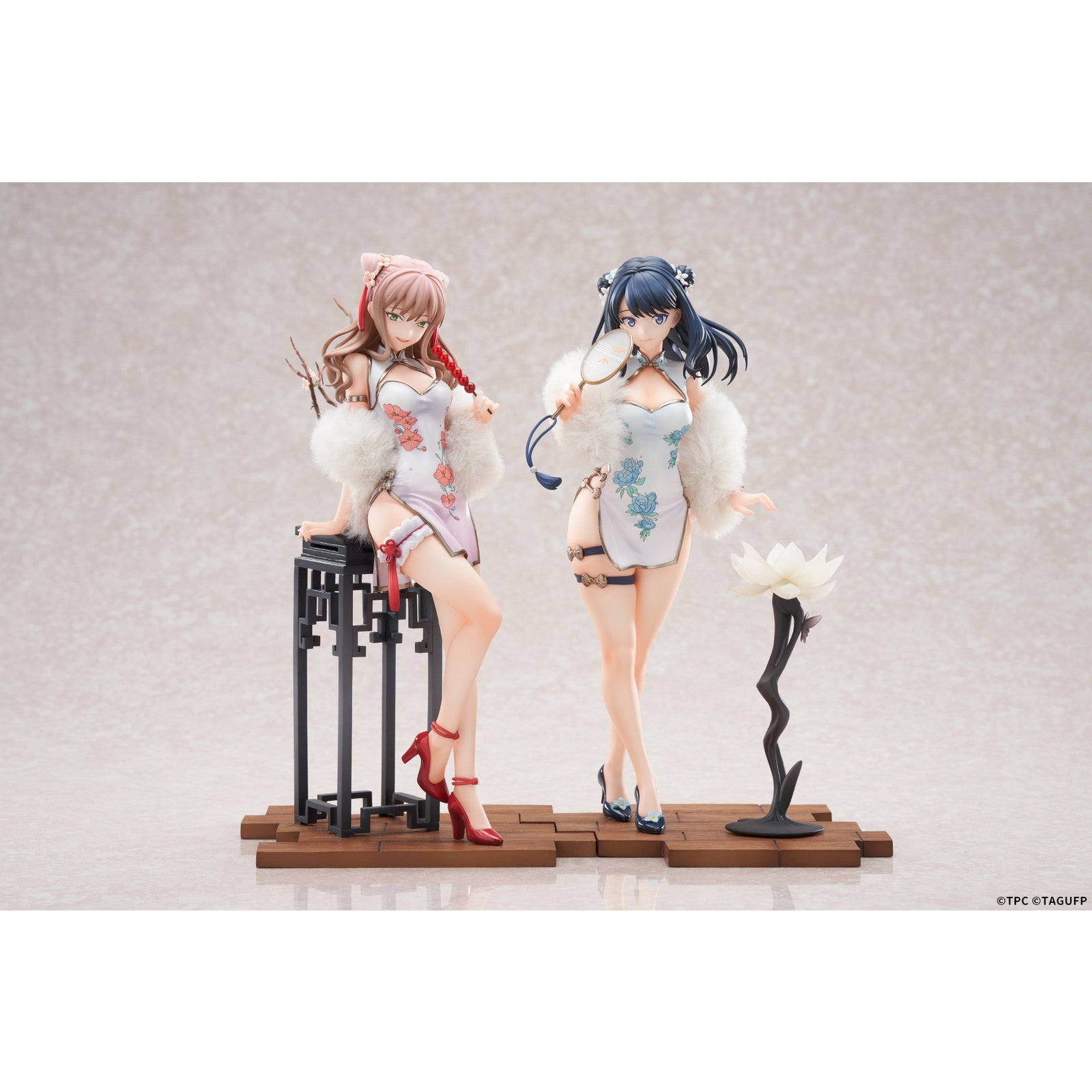 【新品即納】[FIG] アクリルスタンド2種付属 宝多六花&南夢芽セット(たからだりっか&みなみゆめ) チャイナドレスVer. グリッドマン ユニバース 1/7 完成品 フィギュア APEX(エーペックス)(20251231)