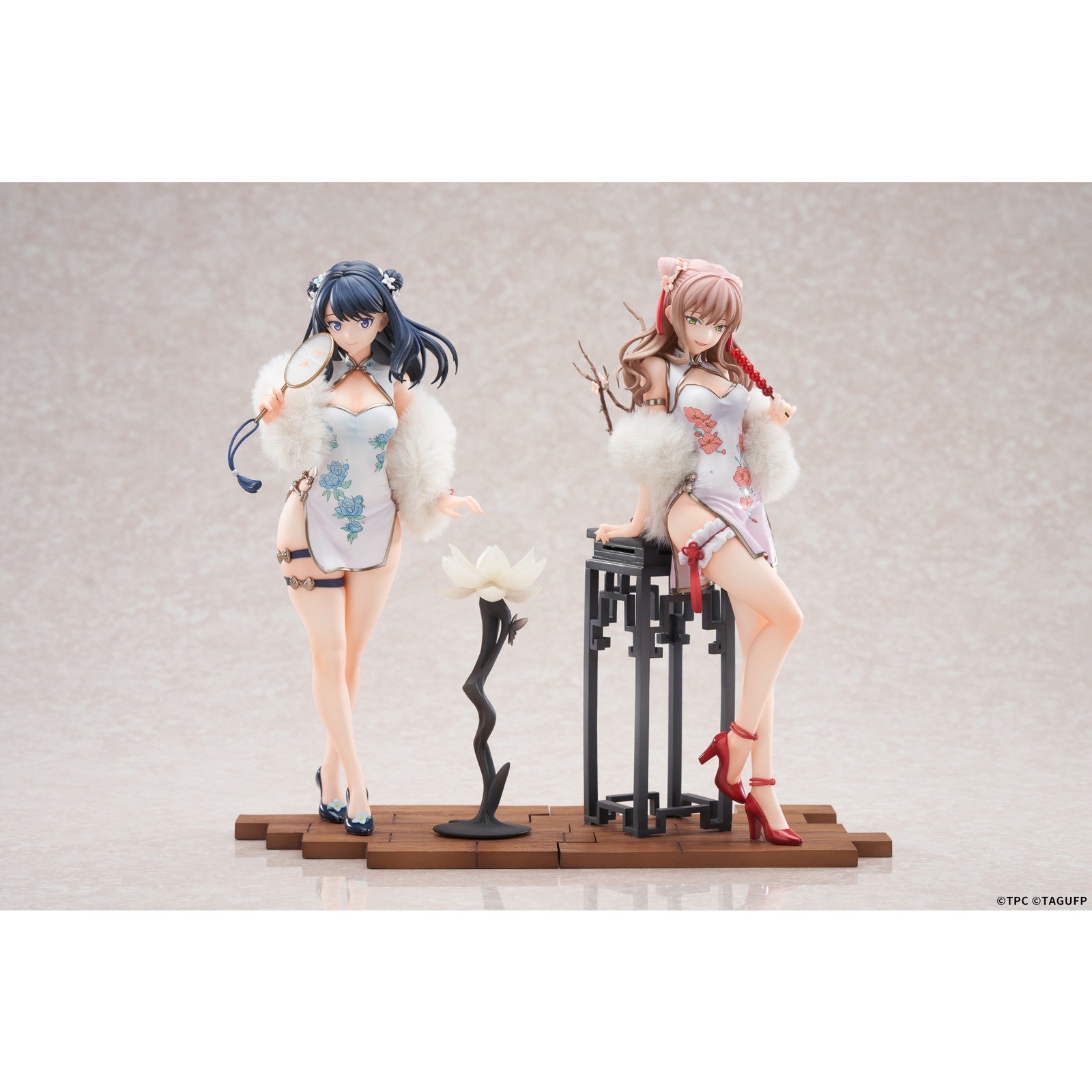 【中古即納】[FIG] アクリルスタンド2種付属 宝多六花&南夢芽セット(たからだりっか&みなみゆめ) チャイナドレスVer. グリッドマン ユニバース 1/7 完成品 フィギュア APEX(エーペックス)(20251231)