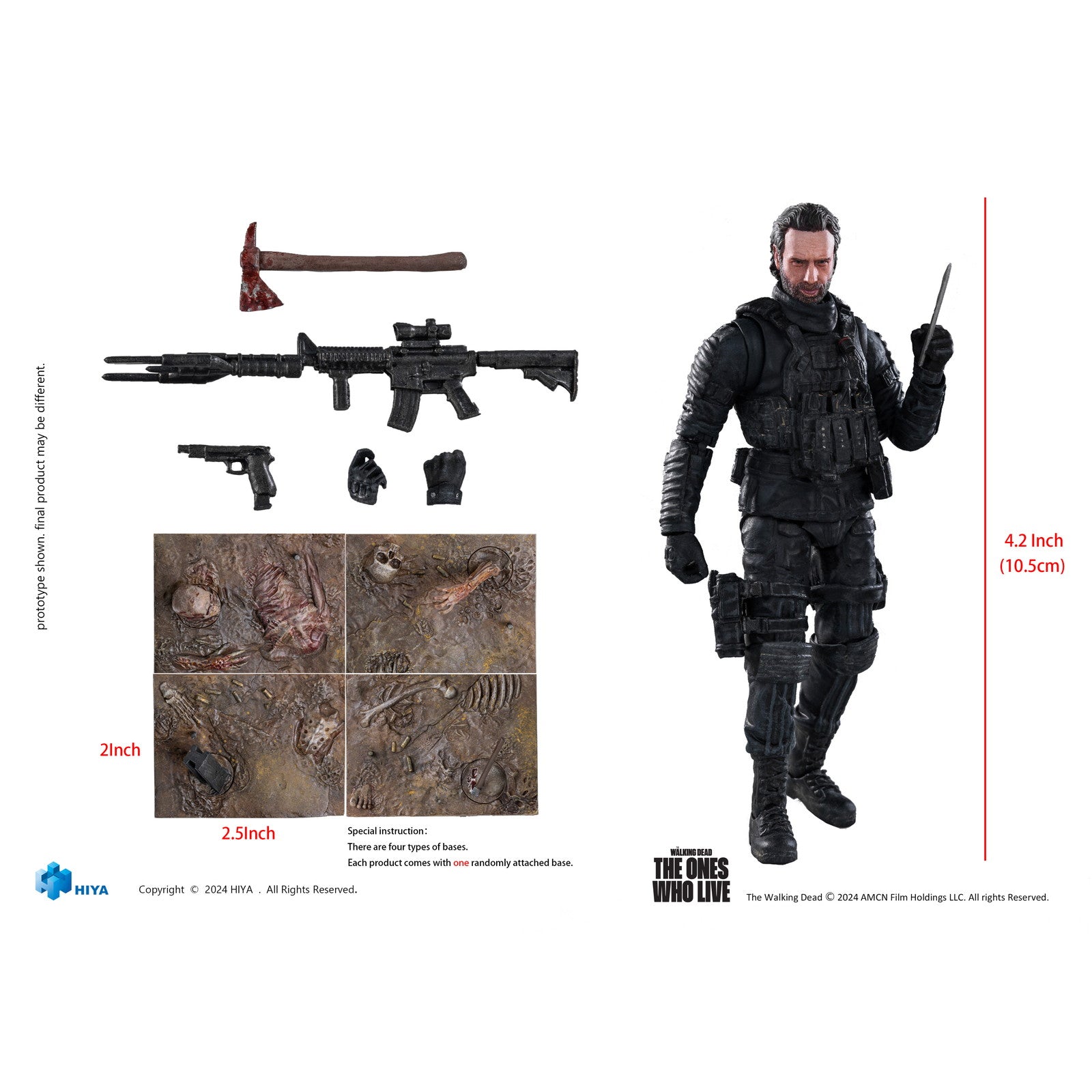 【新品即納】[FIG] エクスクイジット ミニ リック ウォーキング・デッド: ザ・ワンズ・フー・リブ 1/18 完成品 アクションフィギュア(EMW0309) ハイヤトイズ(20250630)