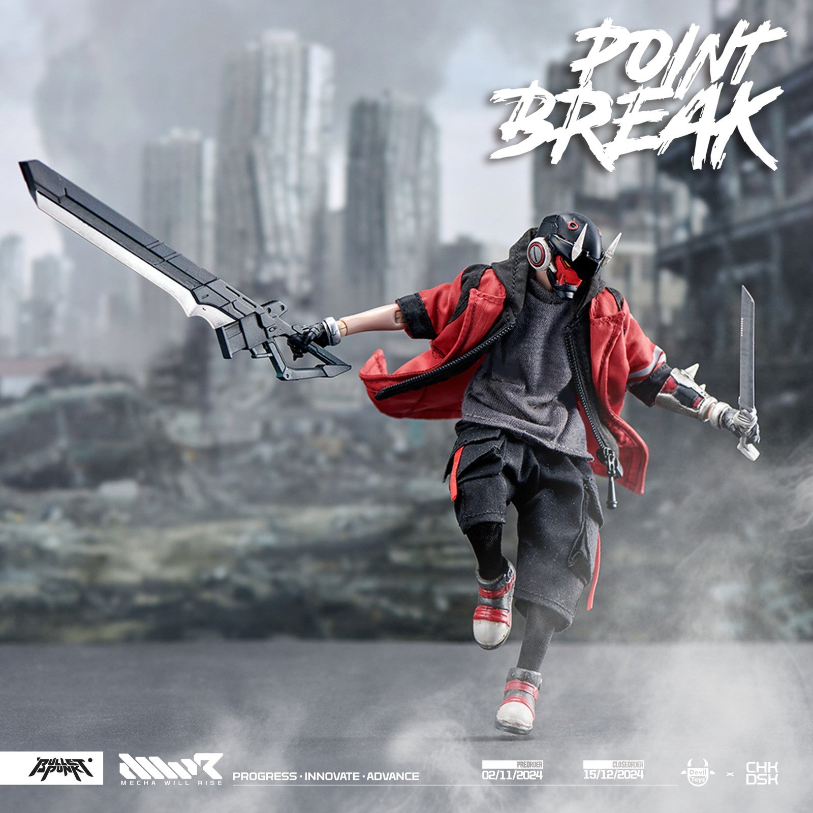 【中古即納】[FIG] DXIII(Point Break Version) 1:12 Scale Action Figure POINT BREAK(ポイント・ブレイク) 1/12 完成品 可動フィギュア Devil Toys(デビルトイズ)(20250630)
