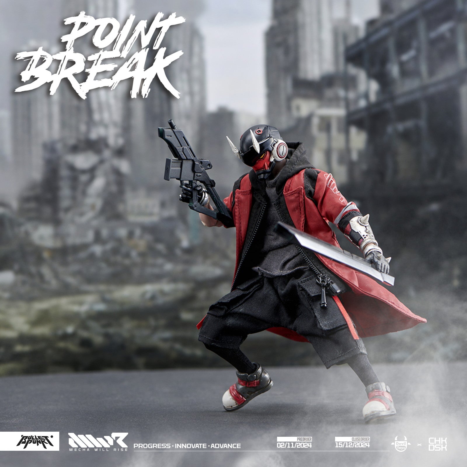 【中古即納】[FIG] DXIII(Point Break Version) 1:12 Scale Action Figure POINT BREAK(ポイント・ブレイク) 1/12 完成品 可動フィギュア Devil Toys(デビルトイズ)(20250630)