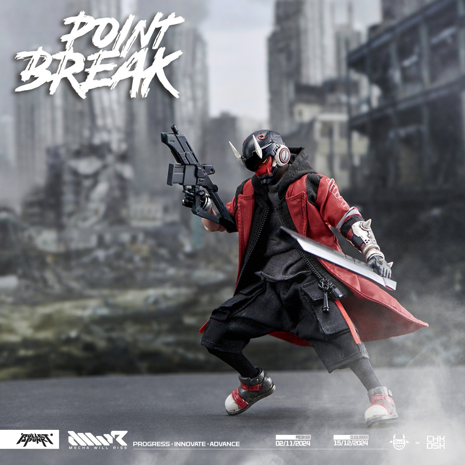 【新品即納】[FIG] DXIII(Point Break Version) 1:12 Scale Action Figure POINT BREAK(ポイント・ブレイク) 1/12 完成品 可動フィギュア Devil Toys(デビルトイズ)(20250630)